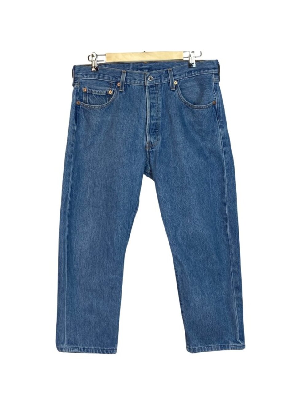 Levis Vintage 501XX Original Fit Button-Fly Jeans W36 L30 Medium Wash Blue Deni